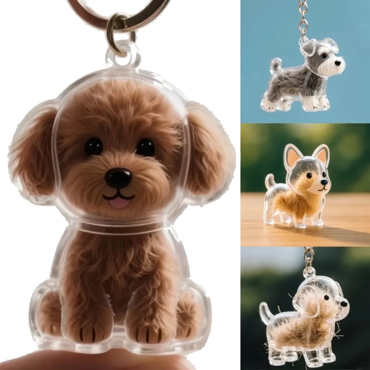 Pet Hair Keychain