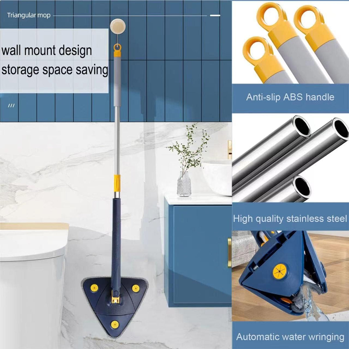 Self-Squeeze Triangular Mop