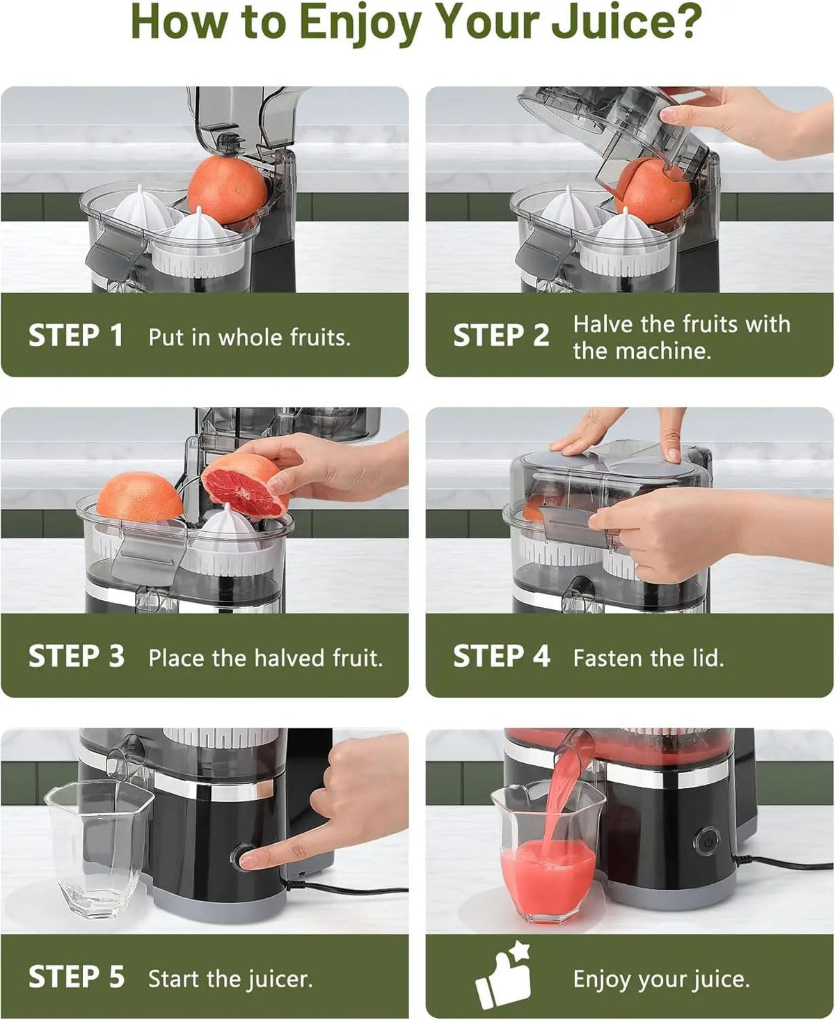 Dual Head Electric Juicer
