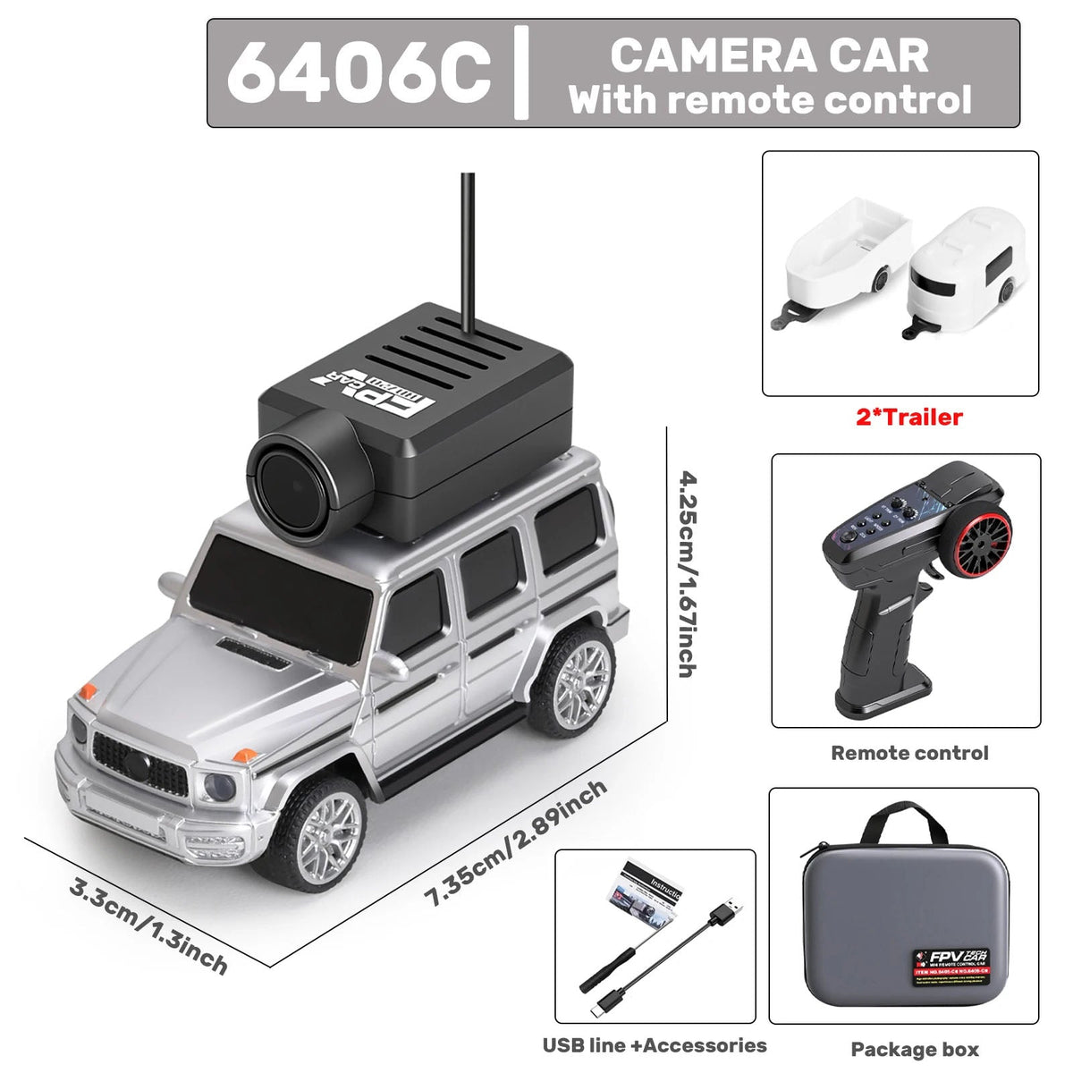 Mini RC Car with FPV Camera